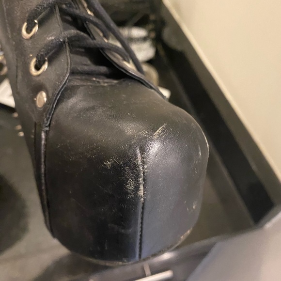 Jeffery Campbell Litas - SPIKED Size 9 Black - Picture 4 of 5